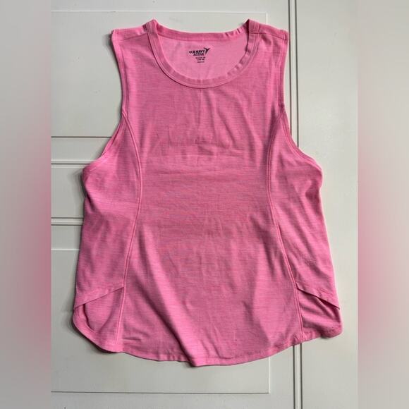 Old Navy Tops - Old Navy Active Breathe On Bright Pink Athletic Tank Top Sleeveless Size Large